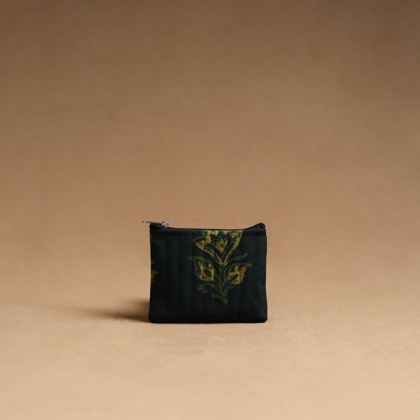 Green - handmade cotton multipurpose utility pouches (set