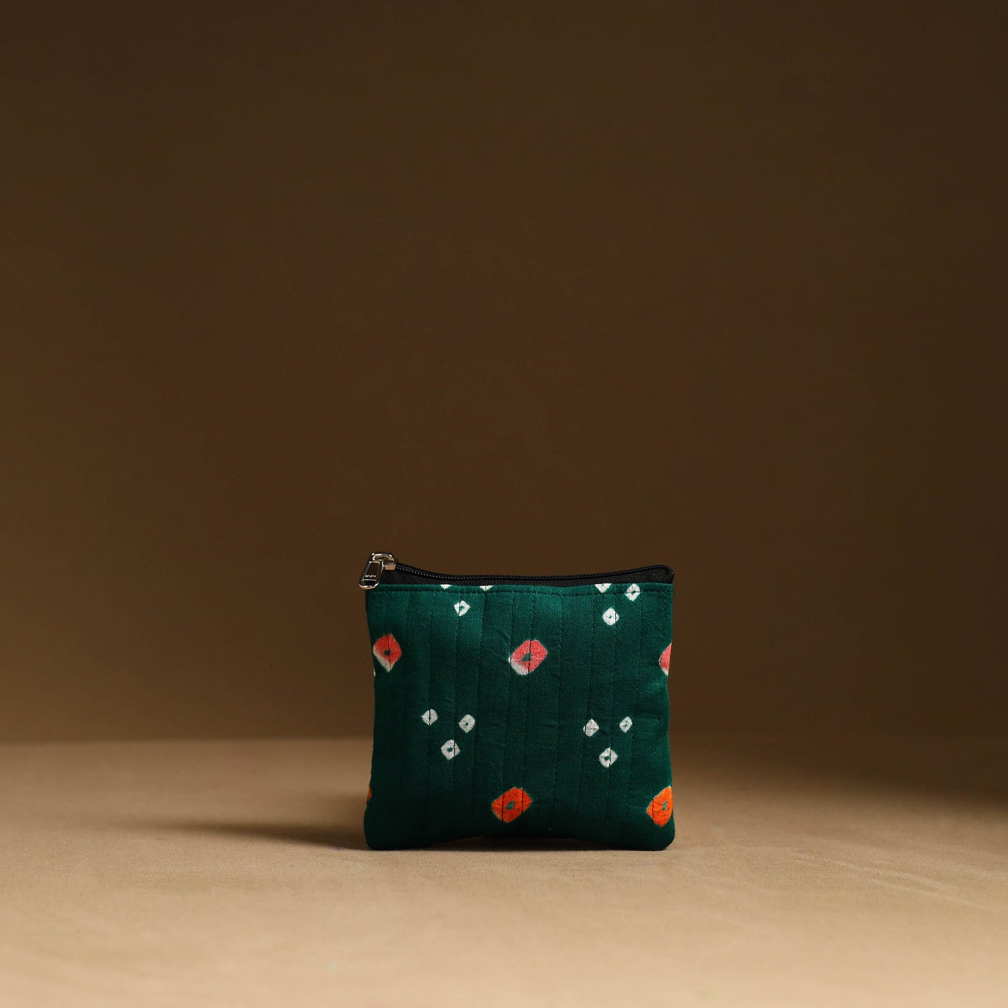 Green - handmade cotton multipurpose utility pouches (set