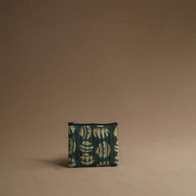 Green - handmade cotton multipurpose utility pouches (set