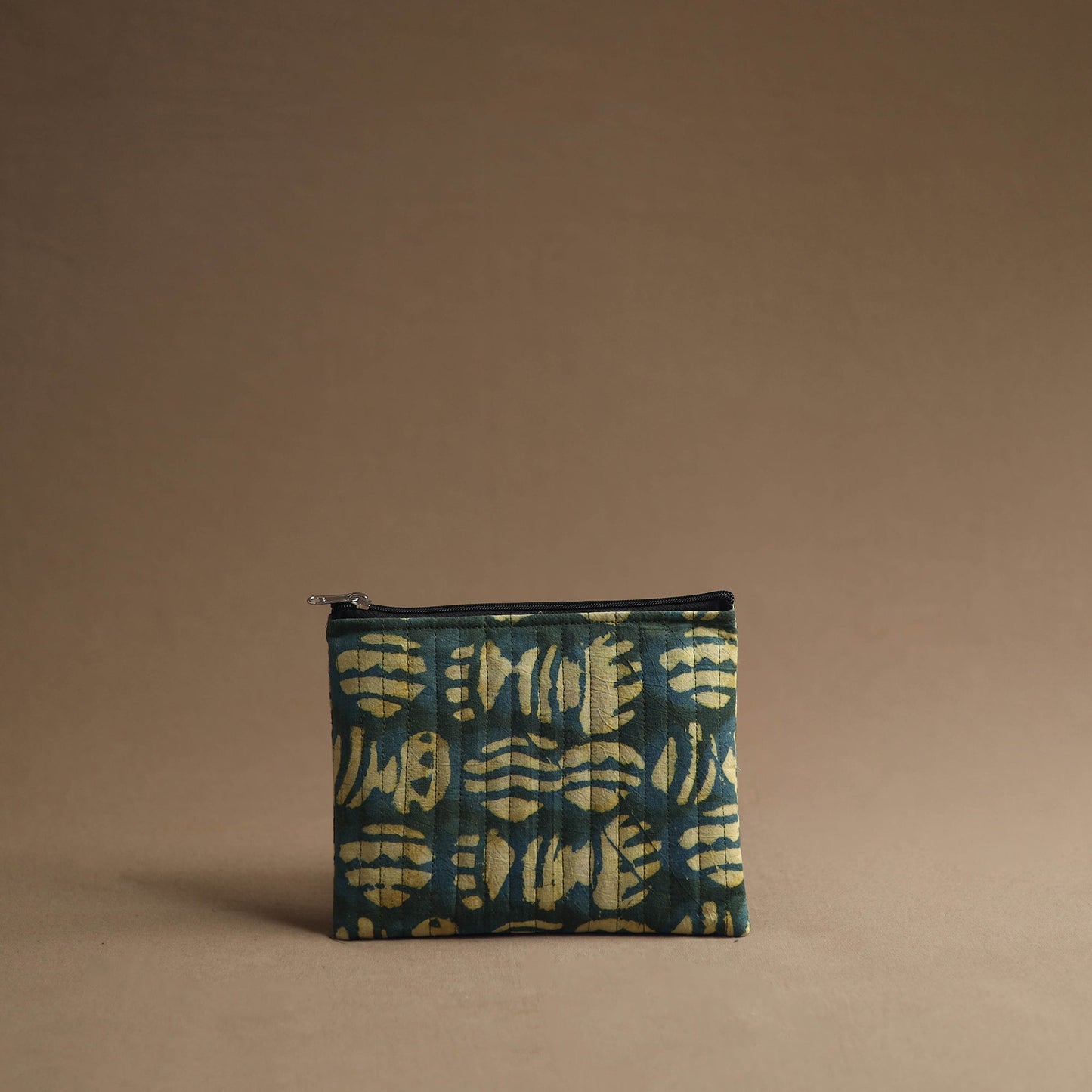 Green - handmade cotton multipurpose utility pouches (set