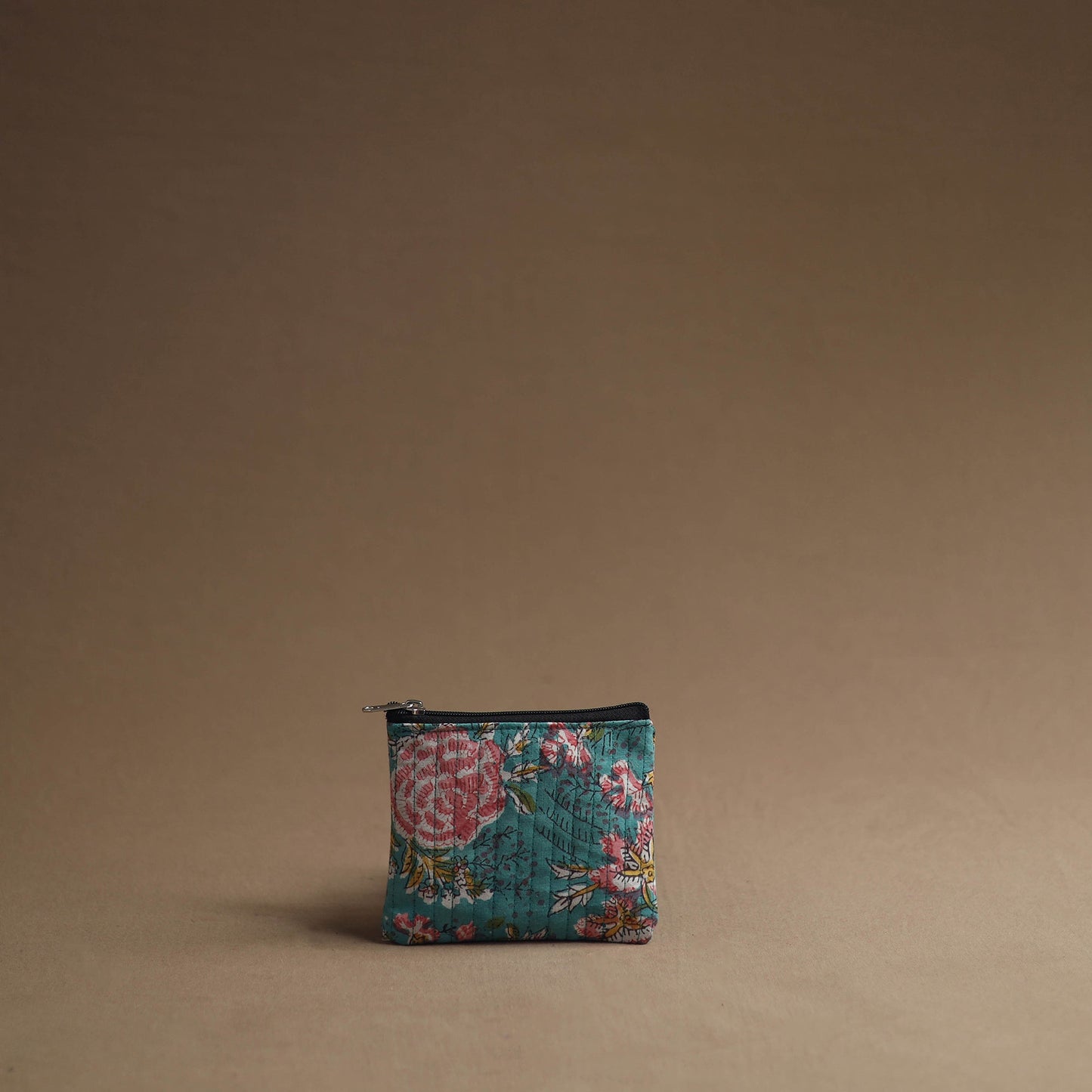 Green - handmade cotton multipurpose utility pouches (set