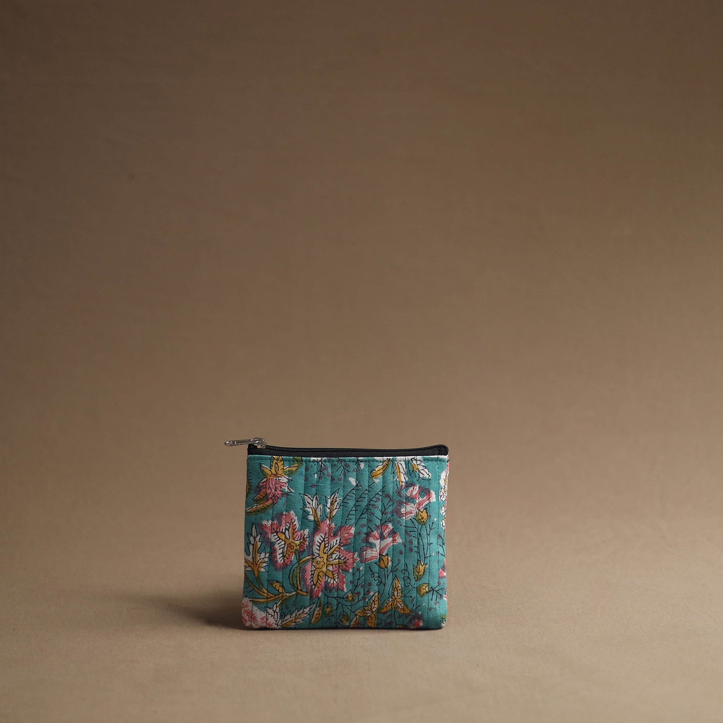 Green - handmade cotton multipurpose utility pouches (set