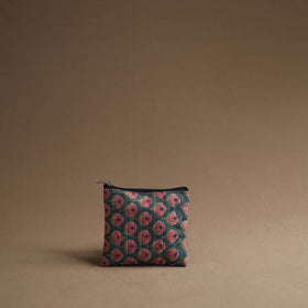 Green - handmade cotton multipurpose utility pouches (set