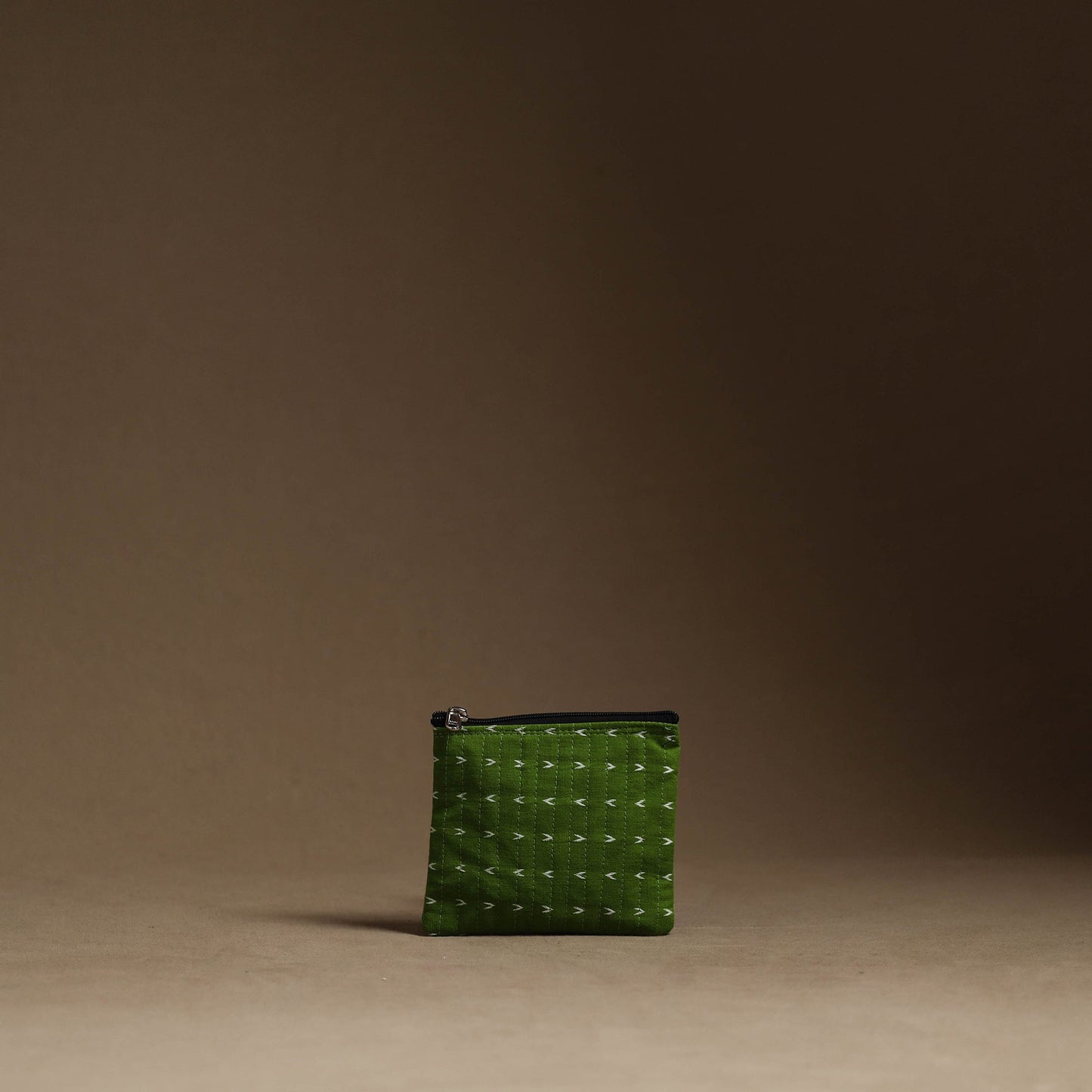 Green Handmade Cotton Multipurpose Utility Pouches (set of 3)