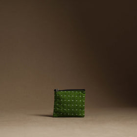 Green Handmade Cotton Multipurpose Utility Pouches (set of 3)