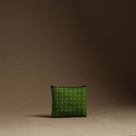 Green Handmade Cotton Multipurpose Utility Pouches (set of 3)