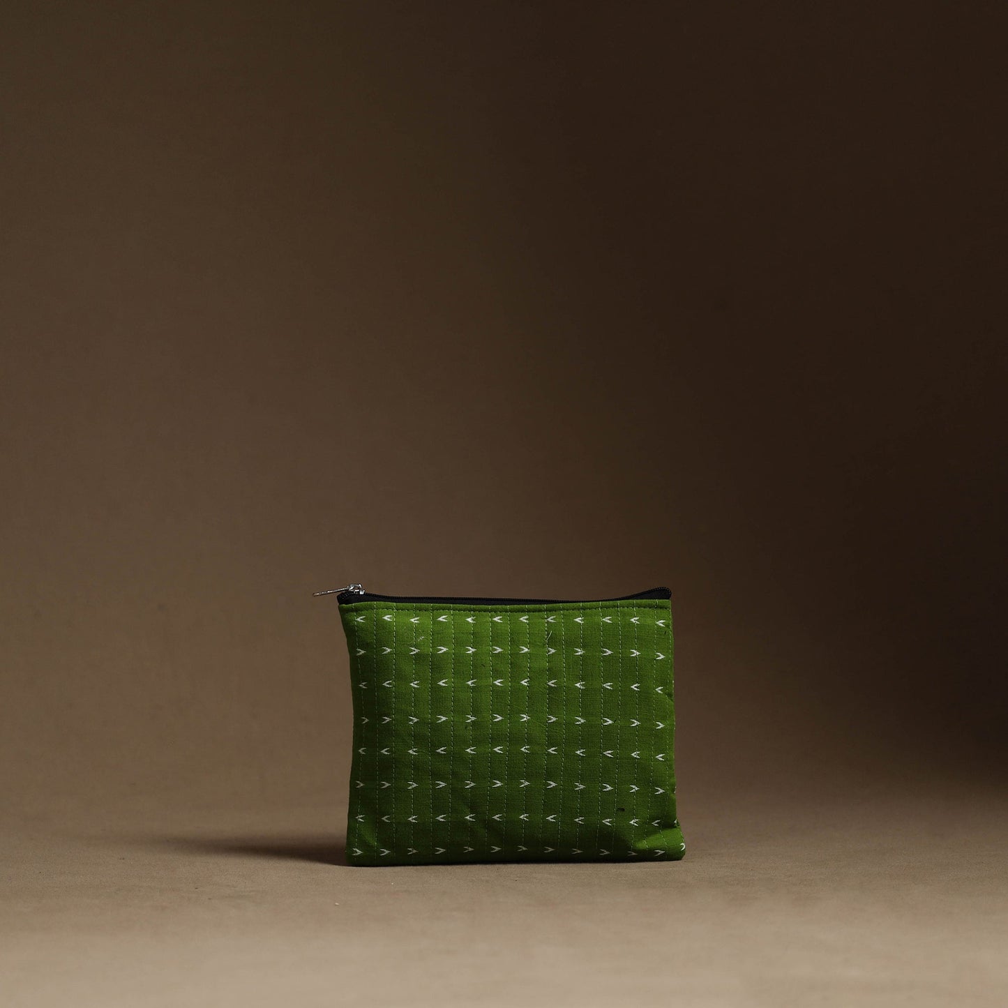 Green Handmade Cotton Multipurpose Utility Pouches (set of 3)