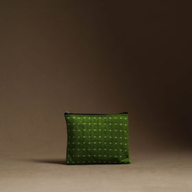 Green Handmade Cotton Multipurpose Utility Pouches (set of 3)
