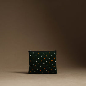 Green - handmade cotton multipurpose utility pouches (set