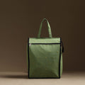 Green Handmade Cotton Shopping Hand bag