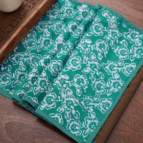 Green Handmade Cotton Table Runner