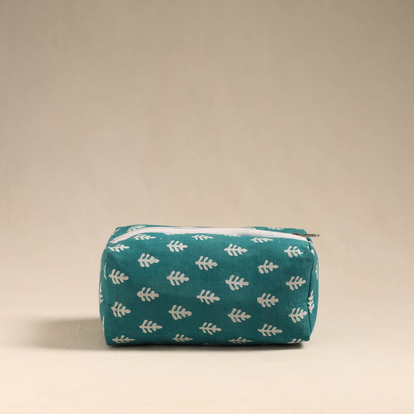  Green Handmade Cotton Toiletry Bag 