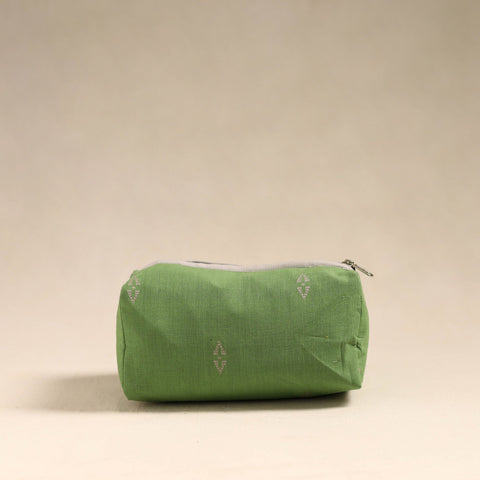  Green Handmade Cotton Toiletry Bag 
