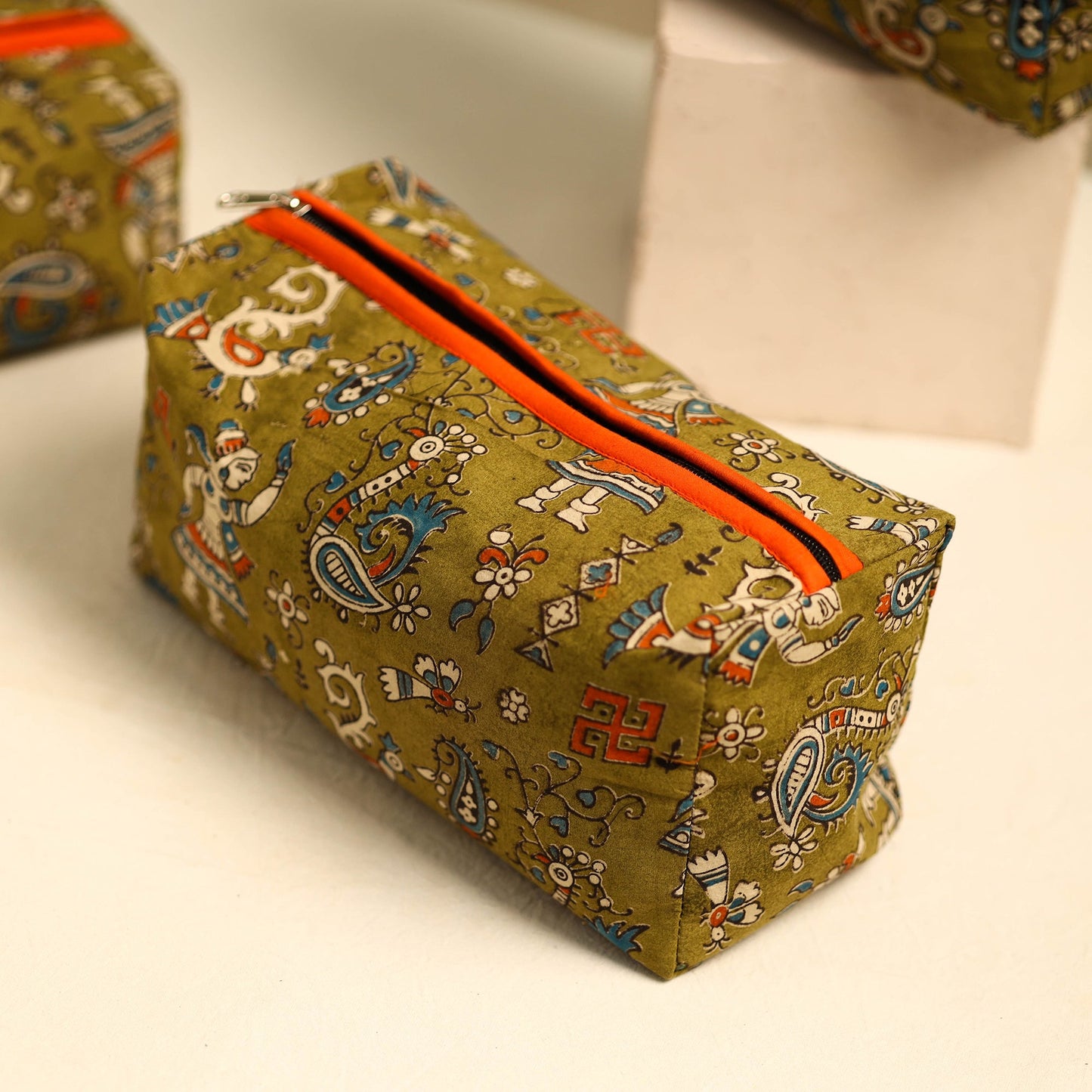  Handmade Cotton Toiletry Bags (Set of 3) 