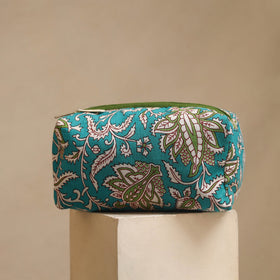 Green - handmade cotton toiletry bags (set of 3) 09