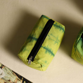  Green Handmade Cotton Toiletry Bags (Set of 3)