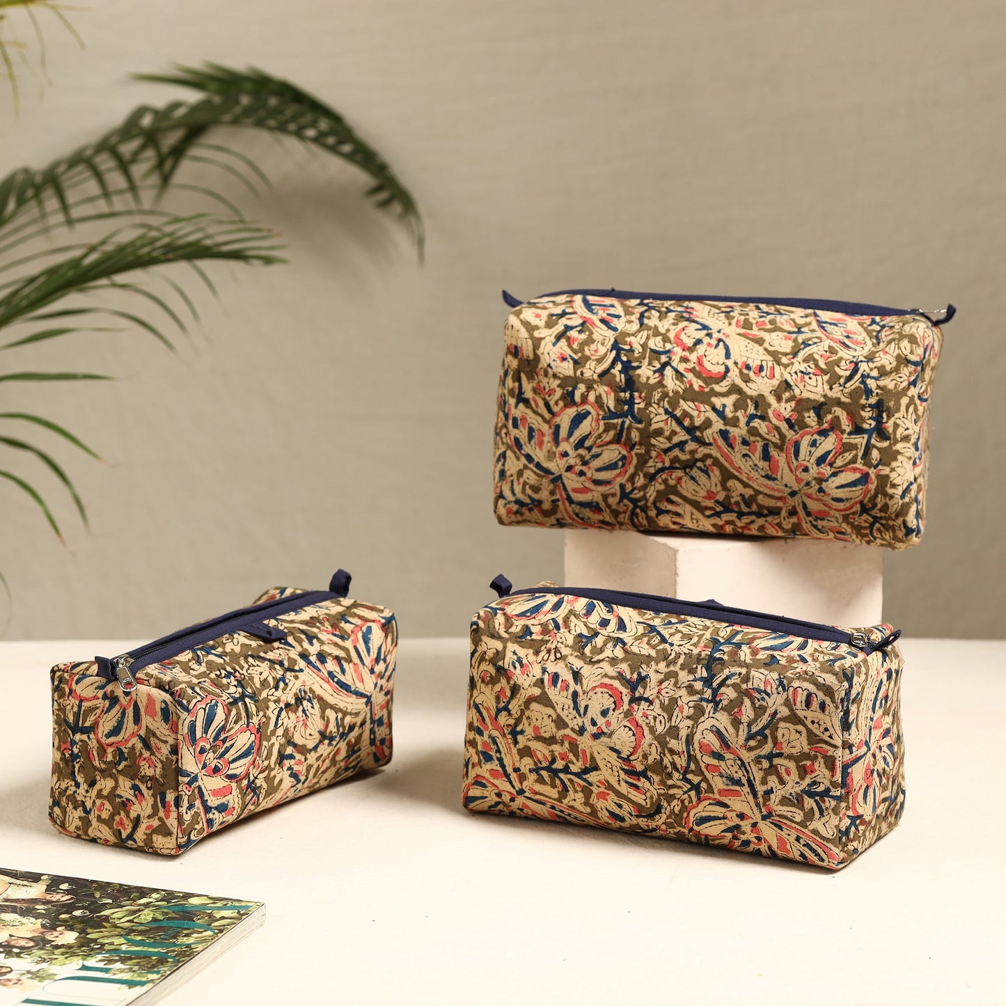  Handmade Cotton Toiletry Bags (Set of 3) 35 