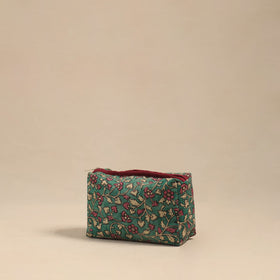  Green Handmade Cotton Toiletry Pouch 