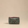  Green Handmade Cotton Toiletry Pouch 