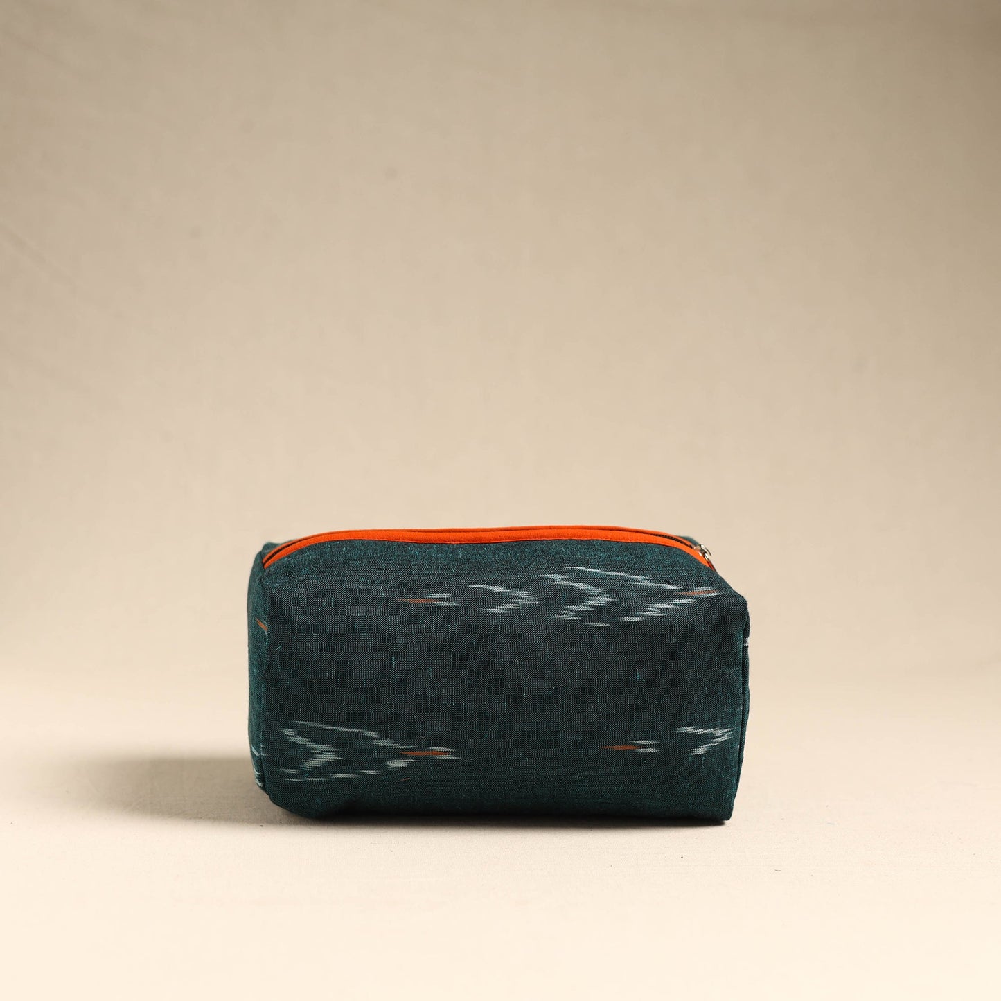  Green Handmade Cotton Toiletry Pouch 