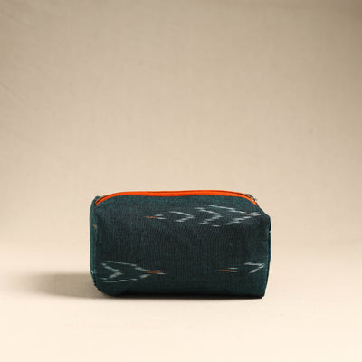 Green Handmade Cotton Toiletry Pouch 