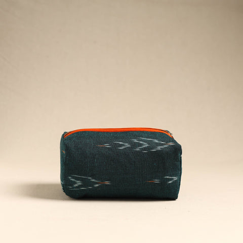  Green Handmade Cotton Toiletry Pouch 