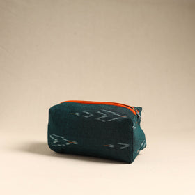  Green Handmade Cotton Toiletry Pouch 