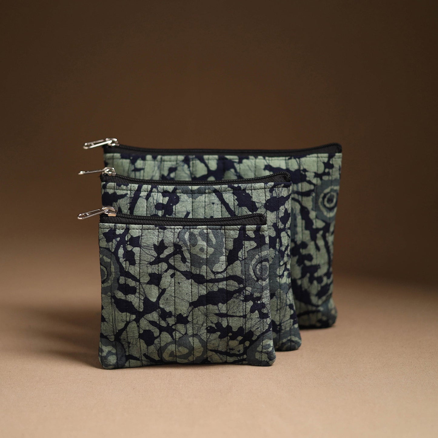 Handcrafted Multipurpose Cotton Utility Pouch Set 