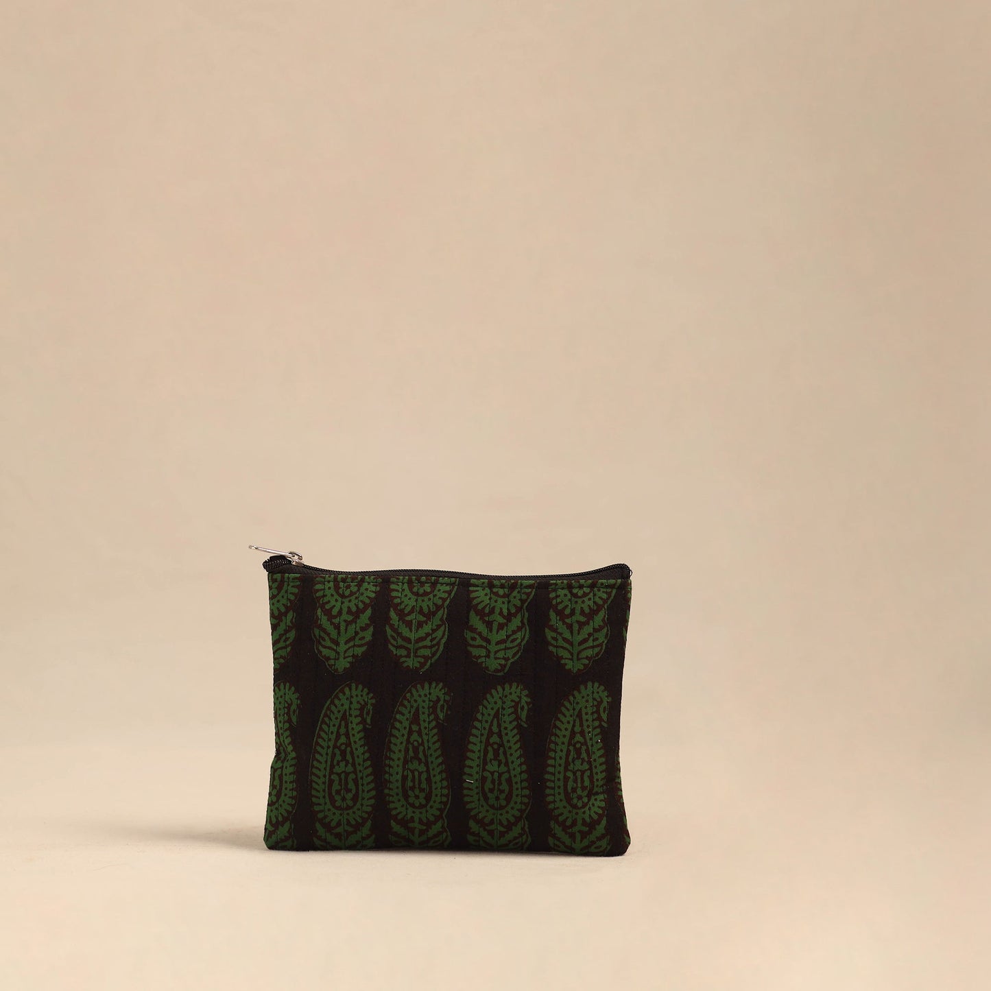 Green Handmade Cotton Utility Pouches (Set of 3)