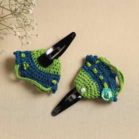  Handmade Crochet Tik-Tak Hair Clip (set of 2) 08 