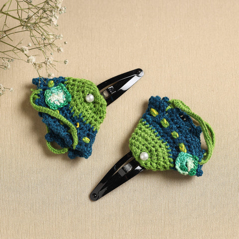 Handmade Crochet Tik-Tak Hair Clip (set of 2) 08 