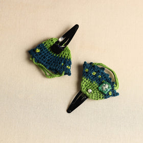  Handmade Crochet Tik-Tak Hair Clip (set of 2) 