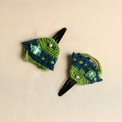  Handmade Crochet Tik-Tak Hair Clip (set of 2) 