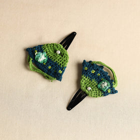  Handmade Crochet Tik-Tak Hair Clip (set of 2) 
