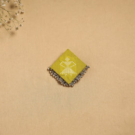 Handmade fabart ghungroo work hair clip 05 - handcrafted