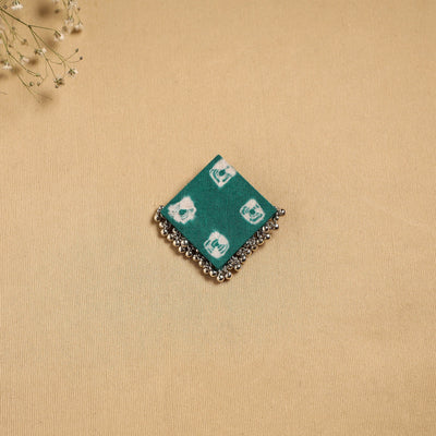 Handmade fabart ghungroo work hair clip 06 - handcrafted