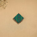 Handmade fabart ghungroo work hair clip 17 - handcrafted