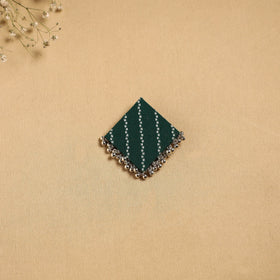Handmade fabart ghungroo work hair clip 22 - handcrafted