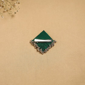Handmade fabart ghungroo work hair clip 23 - handcrafted