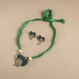  Handmade Fabart Jute Necklace Set