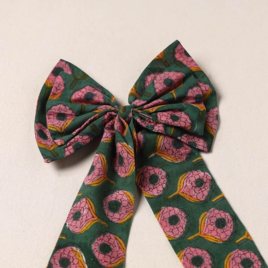 Handmade Fabric Bow Hair Clip