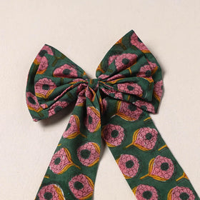 Handmade Fabric Bow Hair Clip