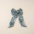 Green Handmade Fabric Bow Hair Clip