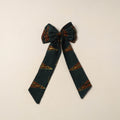 Green Handmade Fabric Bow Hair Clip