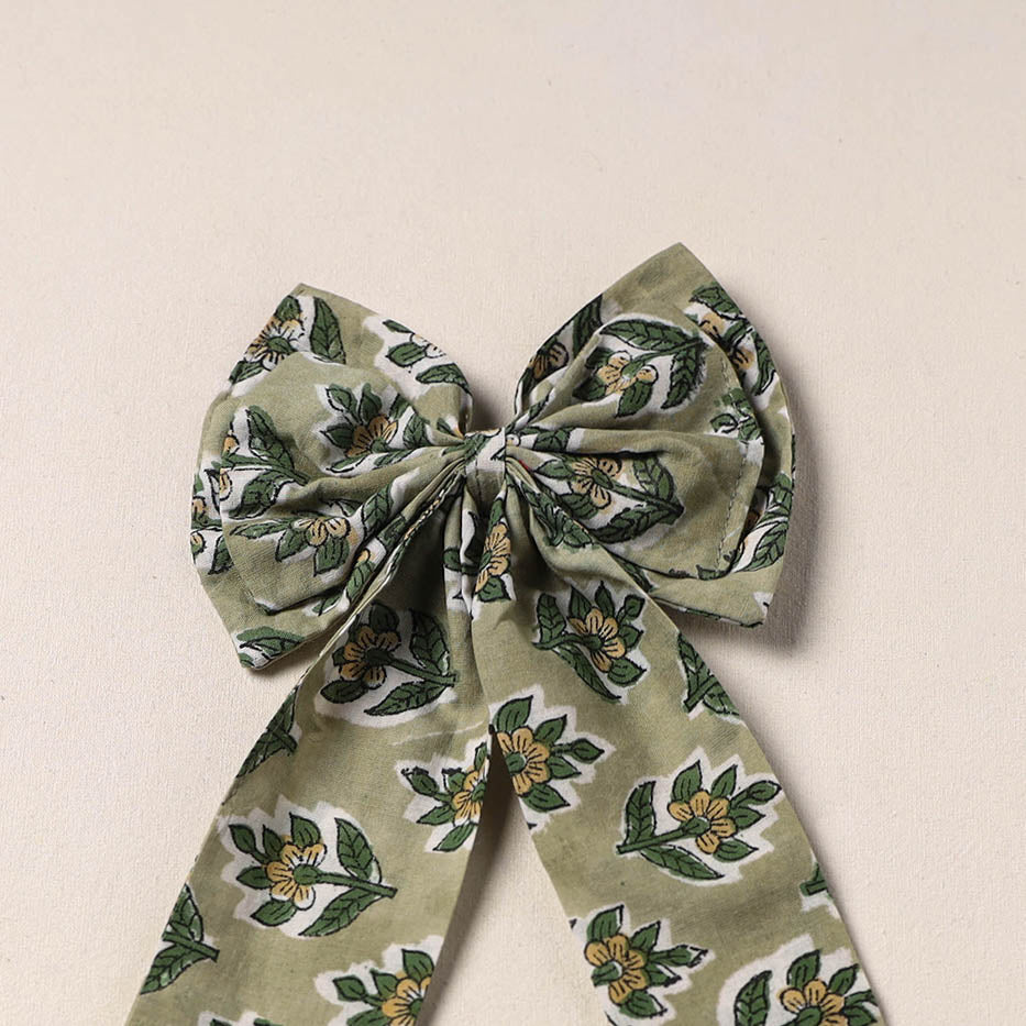 Handmade Fabric Bow Hair Clip