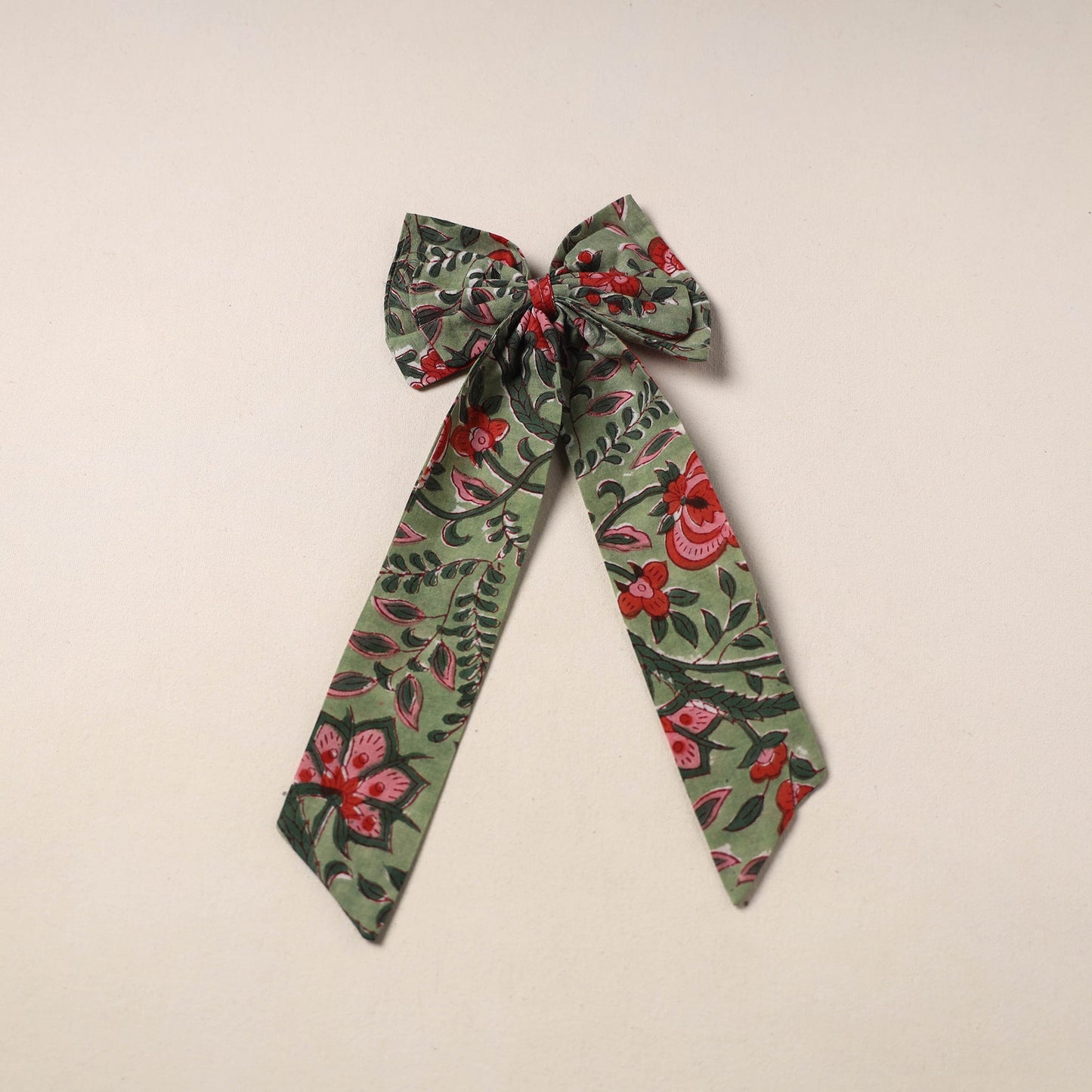 Handmade Fabric Bow Hair Clip