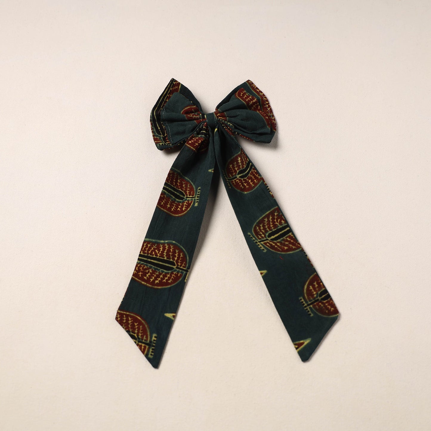 Handmade Fabric Bow Hair Clip
