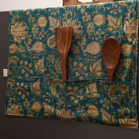 Handmade fridge top cover with multiple pockets 01