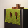 Handmade fridge top cover with multiple pockets 02