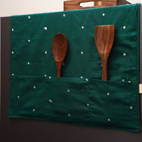 Handmade fridge top cover with multiple pockets 03